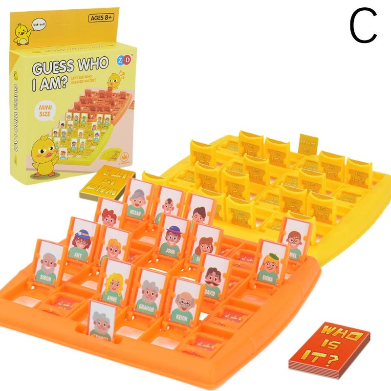 Children's "Guess Who I Am" educational toy: Interactive and fun board game for developing logical thinking skills.